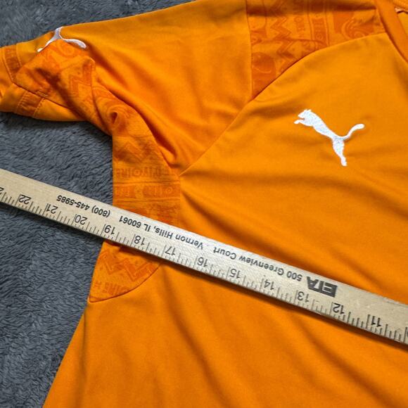 Ivory Coast National Soccer Team Puma Jersey Mens M Orange 2014 - Picture 6 of 7